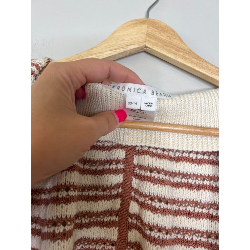 NEW Veronica Beard SHIKIA Striped Hoodie Dickey Size: 00-14 - Picture 5 of 7